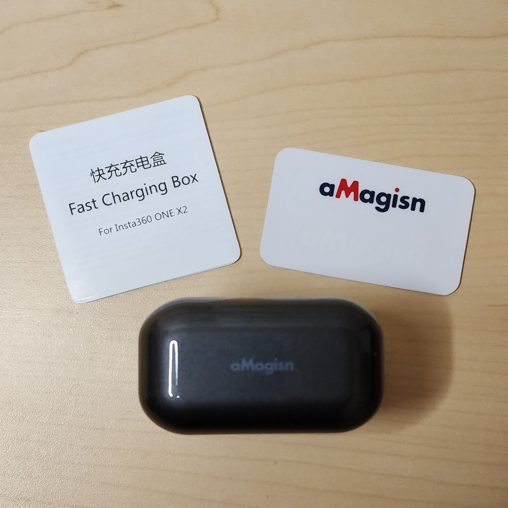 aMagisn Battery Fast-Charging for Insta360 ONE X2 Battery Case Storage Box Grey